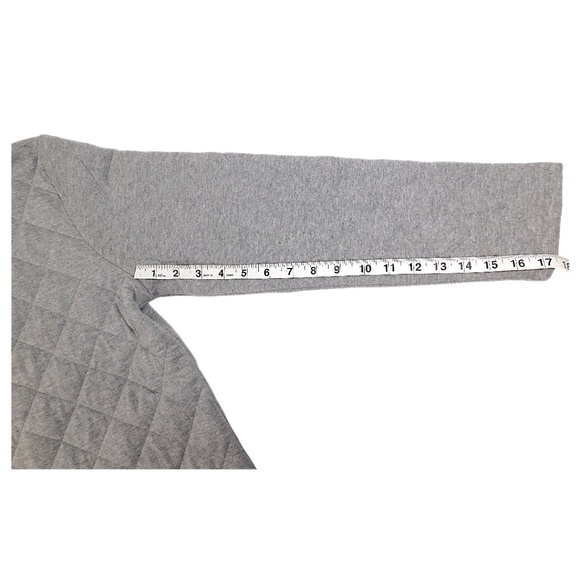 Onque Casual Quilted Zip-Up Jacket Light Gray Size M NWT - Picture 7 of 7